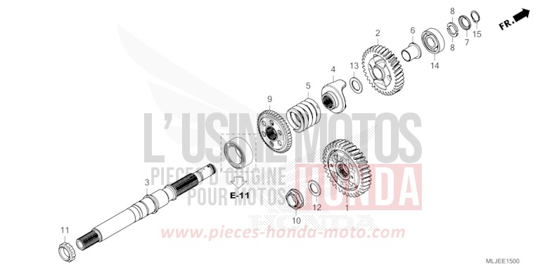 OUTPUT SHAFT for Gold Wing BETA SILVER METALLIC (NHC07E) from 2024